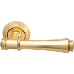 Дверная ручка на розетке 245 P Tako Полированная латунь