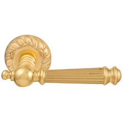 Дверная ручка на розетке 102 60 мм Veronica Полированная латунь