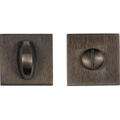 Дверная накладка сантехническая квадратная ЧЕРНЫЙ PVD (FIXA)