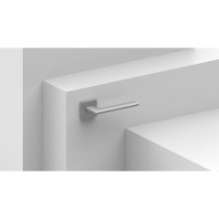 Дверная ручка на квадратной розетке 422 BOSTON ЭКО ХРОМ (FIXA)