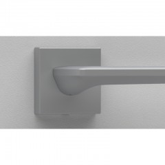 Дверная ручка на квадратной розетке 422 BOSTON ЭКО ХРОМ (FIXA)