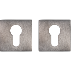 Дверная накладка под цилиндр квадратная ЧЕРНЫЙ PVD (FIXA)