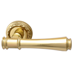 Дверная ручка на розетке 245 D Tako Полированная латунь