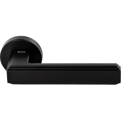 Дверная ручка на круглой розетке 293 ALILA ЧЕРНЫЙ МАТОВЫЙ (FIXA)