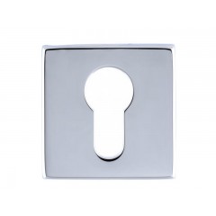 Накладка под цилиндр квадратная Slim CYL-11 полированный хром F04