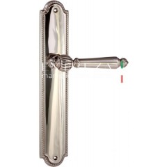 Дверная ручка DANIEL (Даниел) 308 на планке PL03 полированный никель F21 Дверная ручка DANIEL (Даниел) 308 на планке PL03 полированный никель F21