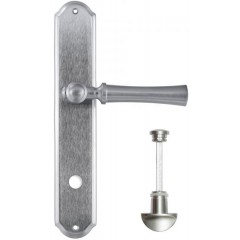 Дверная ручка DEZI (Дези) 309 на планке PL01 WC матовый хром F05