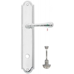 Дверная ручка EVA (Эва) 319 на планке PL03 WC полированный хром F04