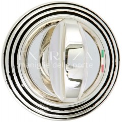 Фиксатор поворотный WC R05 натуральное серебро + черный F24