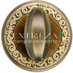 Фиксатор поворотный WC R06 матовая бронза F03