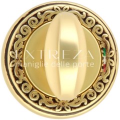 Фиксатор поворотный WC R06 французское золото + коричневый F59 Фиксатор поворотный WC R06 французское золото + коричневый F59