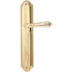 Дверная ручка PETRA (Петра) 304 на планке PL03 полированная латунь F01