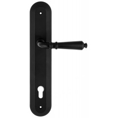Дверная ручка PETRA (Петра) 304 на планке PL05 CYL черный матовый F22