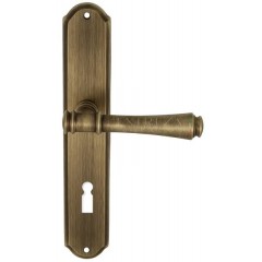 Дверная ручка Piero (Пьеро) 326 на планке PL01 KEY матовая бронза F03