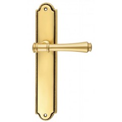 Дверная ручка PIERO (Пиеро) 326 на планке PL03 французское золото + патина F59 Дверная ручка PIERO (Пиеро) 326 на планке PL03 французское золото + патина F59