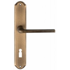 Дверная ручка TERNI (Терни) 320 на планке PL01 KEY матовая бронза F03