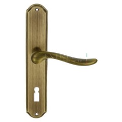 Дверная ручка TOLEDO (Толедо) 323 на планке PL01 KEY матовая бронза F03