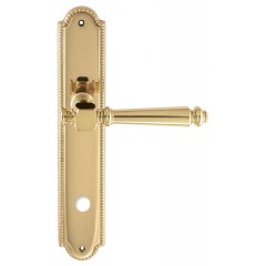 Дверная ручка VERONIKA (Вероника) 325 на планке PL03 WC полированная латунь F01