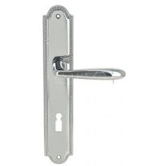 Дверная ручка VIGO (Виго) 324 на планке PL03 KEY полированный хром F04