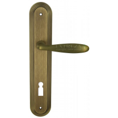 Дверная ручка VIGO (Виго) 324 на планке PL05 KEY матовая бронза F03