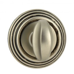 Фиксатор поворотный WC R05 старинное серебро мат. + черный F64