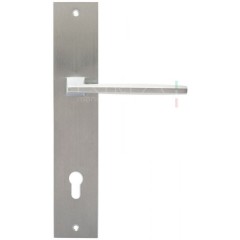 Дверная ручка Hi-Tech WING (Винг) 111 на планке PL11 матовый хром F05 без доп. запирания PASS