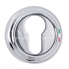 Накладка дверная под цилиндр CYL R01 полированный хром F04