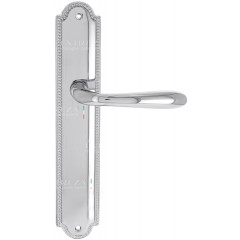 Дверная ручка ALDO (Альдо) 331 на планке PL03 полированный хром F04 сантехническая завертка WC