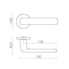 Ручка раздельная K.SLR52.PRIDE BL-24 черный Ручка раздельная K.SLR52.PRIDE BL-24 черный