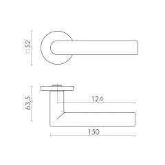 Ручка раздельная K.SLR52.BARREL BL-24 черный Ручка раздельная K.SLR52.BARREL BL-24 черный