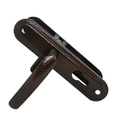 Ручка дверная на планке РФ1-55.08 (медь антик) Ручка дверная на планке РФ1-55.08 (медь антик)