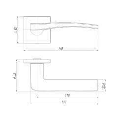 Ручка раздельная K.JS51.FAME (FAME JS) BL-24 черный Ручка раздельная K.JS51.FAME (FAME JS) BL-24 черный