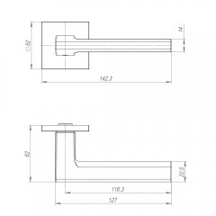 Ручка раздельная K.JS51.MARCO (MARCO JS) BL-24 черный Ручка раздельная K.JS51.MARCO (MARCO JS) BL-24 черный