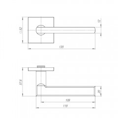Ручка раздельная K.JS51.APOLO BL-24 черный Ручка раздельная K.JS51.APOLO BL-24 черный