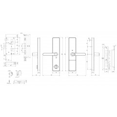 Замок врезной электронный к с ручкой Kaadas S500-5W с отпечатком пальца, с WiFi, черный Замок врезной электронный к с ручкой Kaadas S500-5W с отпечатком пальца, с WiFi, черный