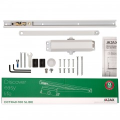 Доводчик дверной DCTR40-100 slide WH белый Доводчик дверной DCTR40-100 slide WH белый