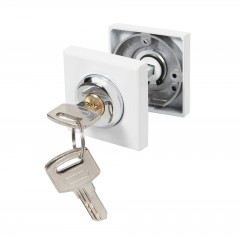 Ручка поворотная с фиксацией ключом BK6.FIX.JK WH-19 белый Ручка поворотная с фиксацией ключом BK6.FIX.JK WH-19 белый