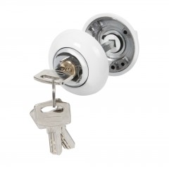 Ручка поворотная с фиксацией ключом BK6.FIX.JR WH-19 белый Ручка поворотная с фиксацией ключом BK6.FIX.JR WH-19 белый