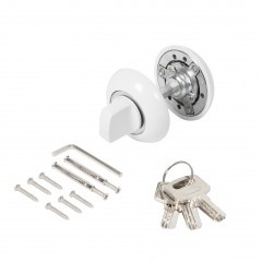 Ручка поворотная с фиксацией ключом BK6.FIX.JR WH-19 белый Ручка поворотная с фиксацией ключом BK6.FIX.JR WH-19 белый