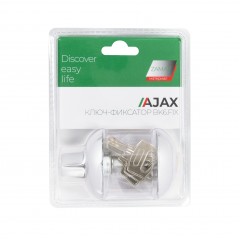 Ручка поворотная с фиксацией ключом BK6.FIX.JR CP-8 хром